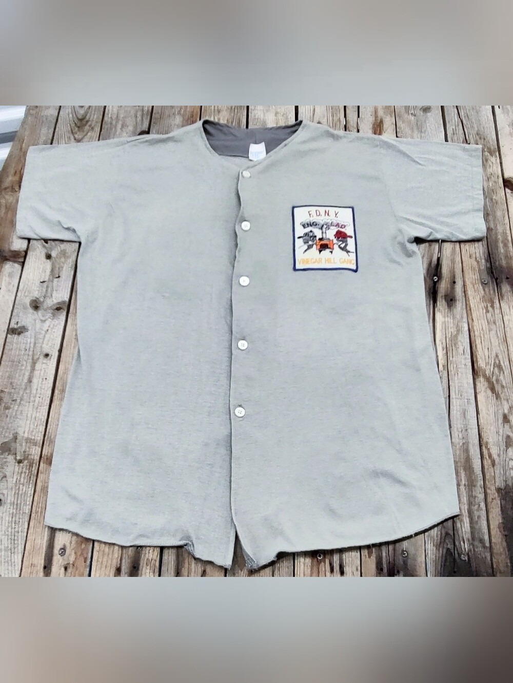 vintage '80s F.D.N.Y. "23" Virginia Hill gang baseball shirt Jersey made in USA